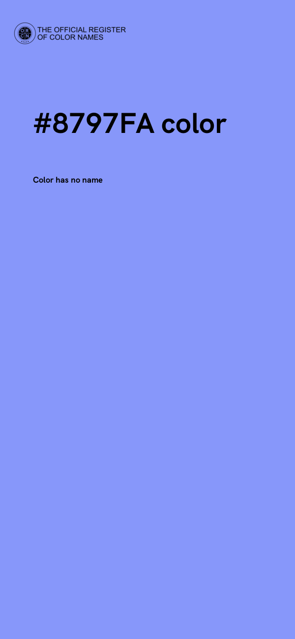 #8797FA color image
