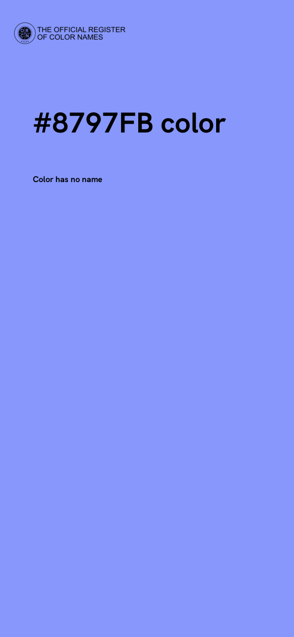 #8797FB color image