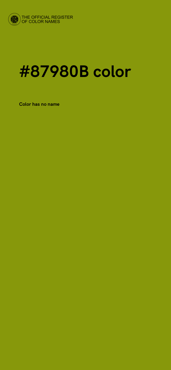 #87980B color image