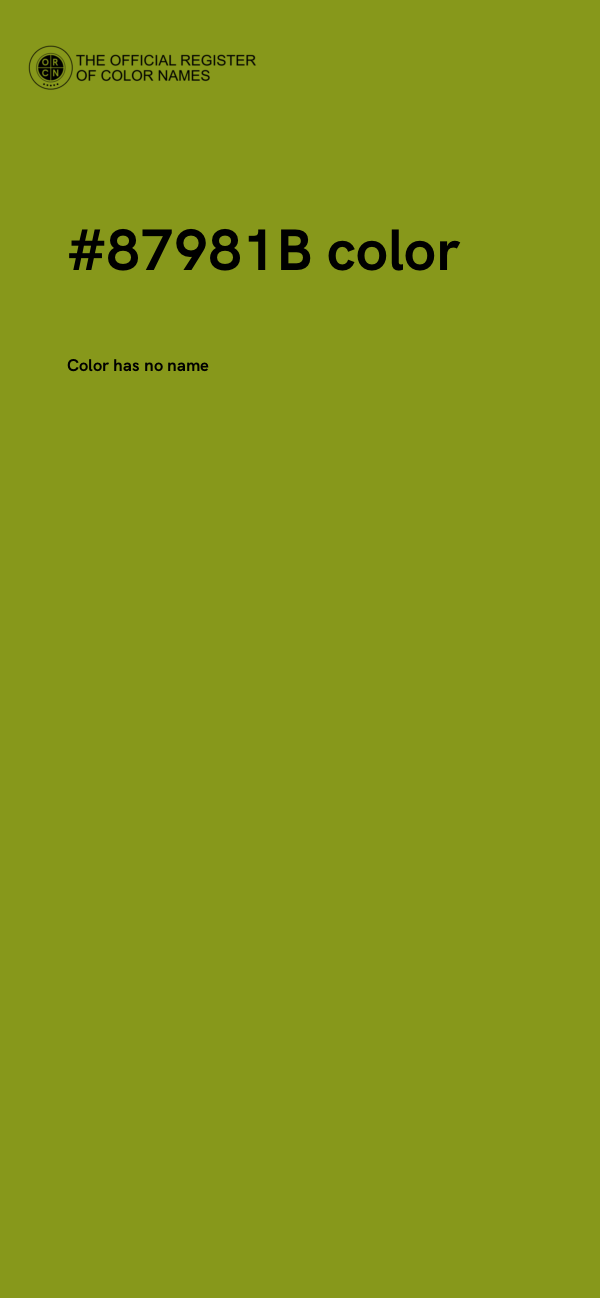 #87981B color image