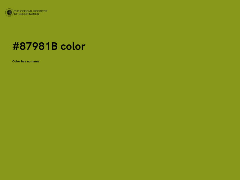 #87981B color image