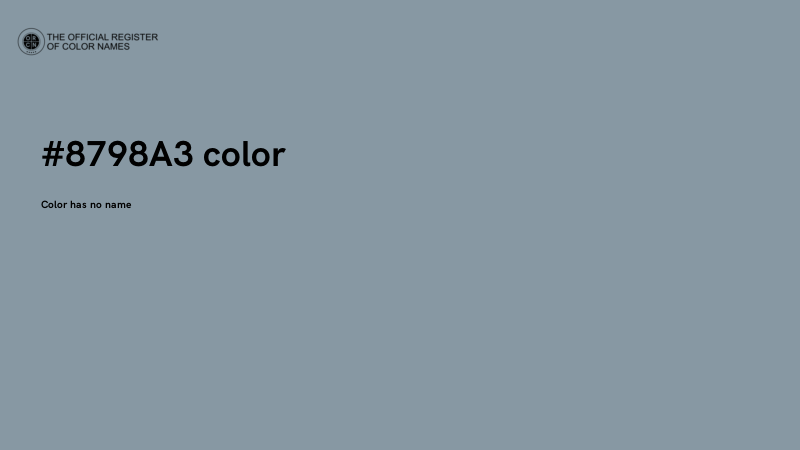 #8798A3 color image