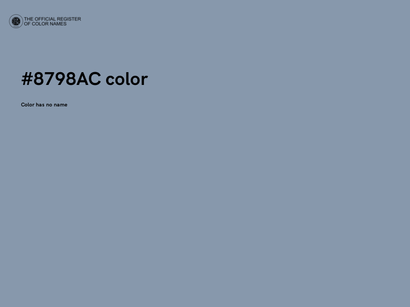 #8798AC color image