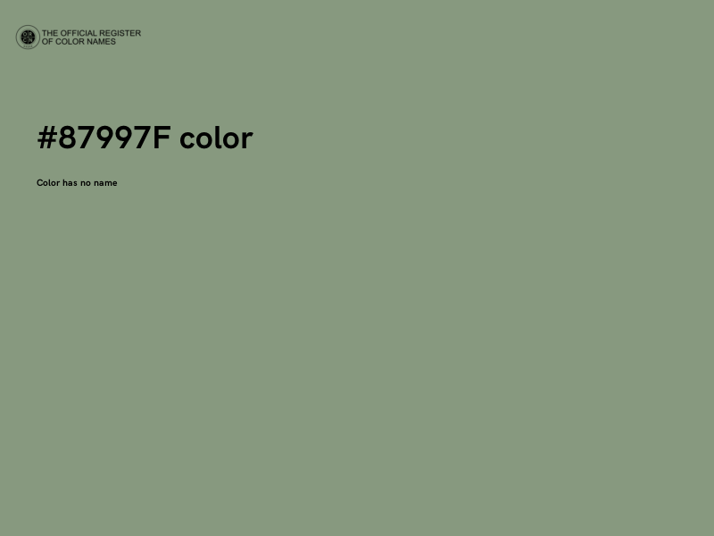 #87997F color image