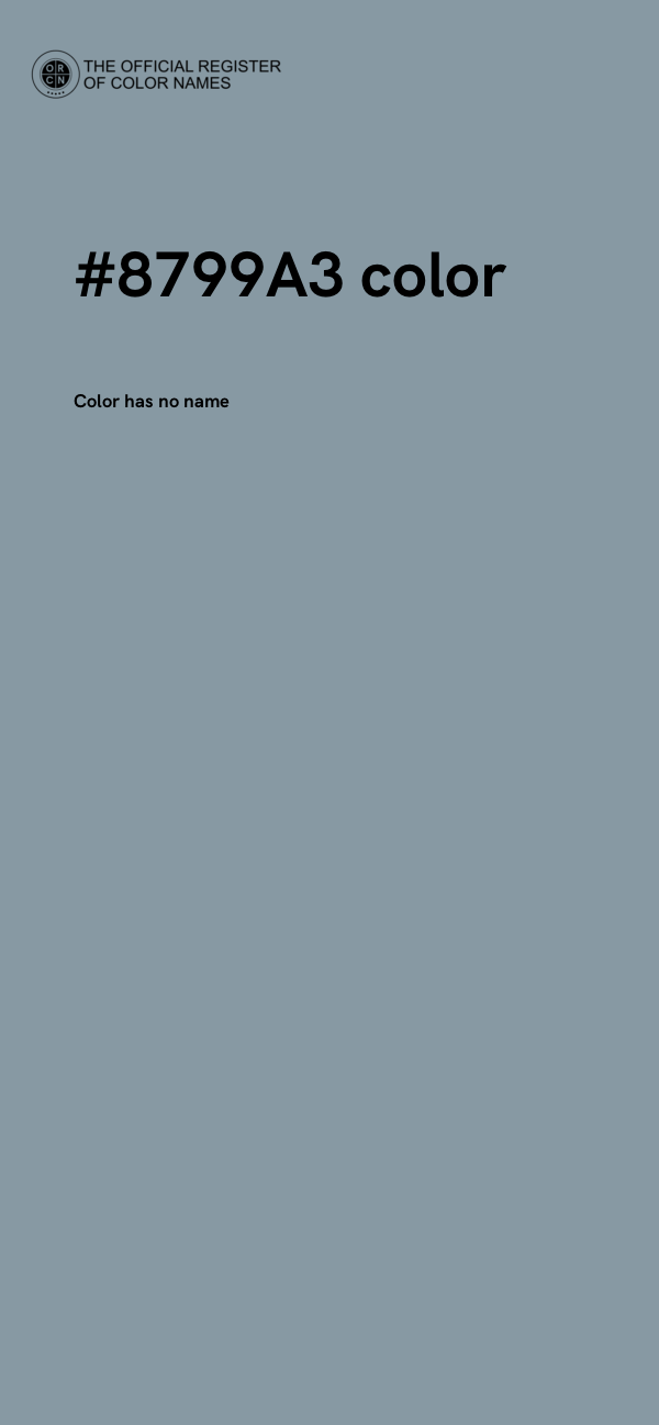 #8799A3 color image
