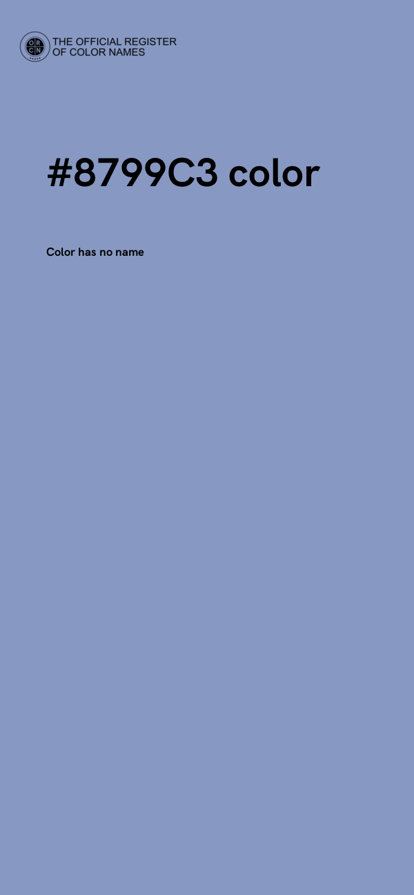 #8799C3 color image
