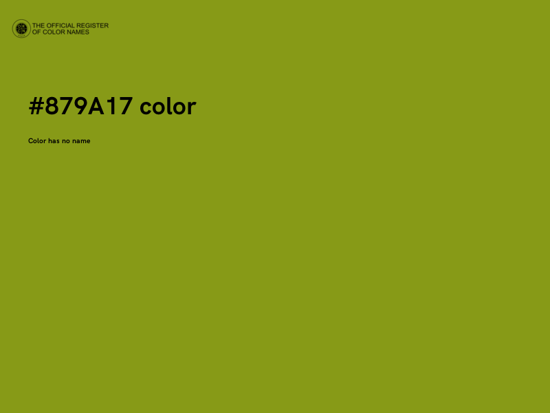 #879A17 color image