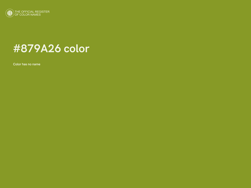#879A26 color image