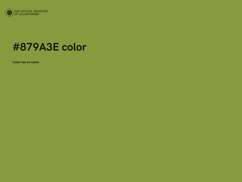 #879A3E color image