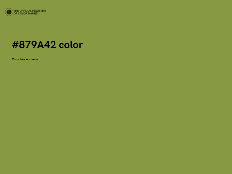 #879A42 color image
