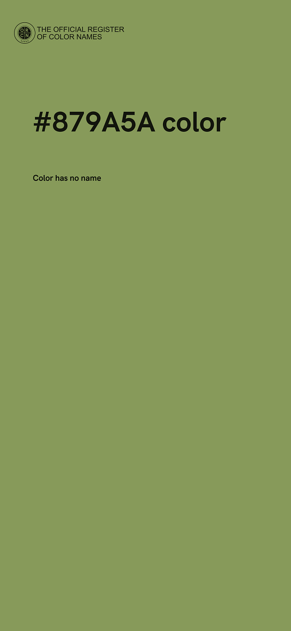 #879A5A color image