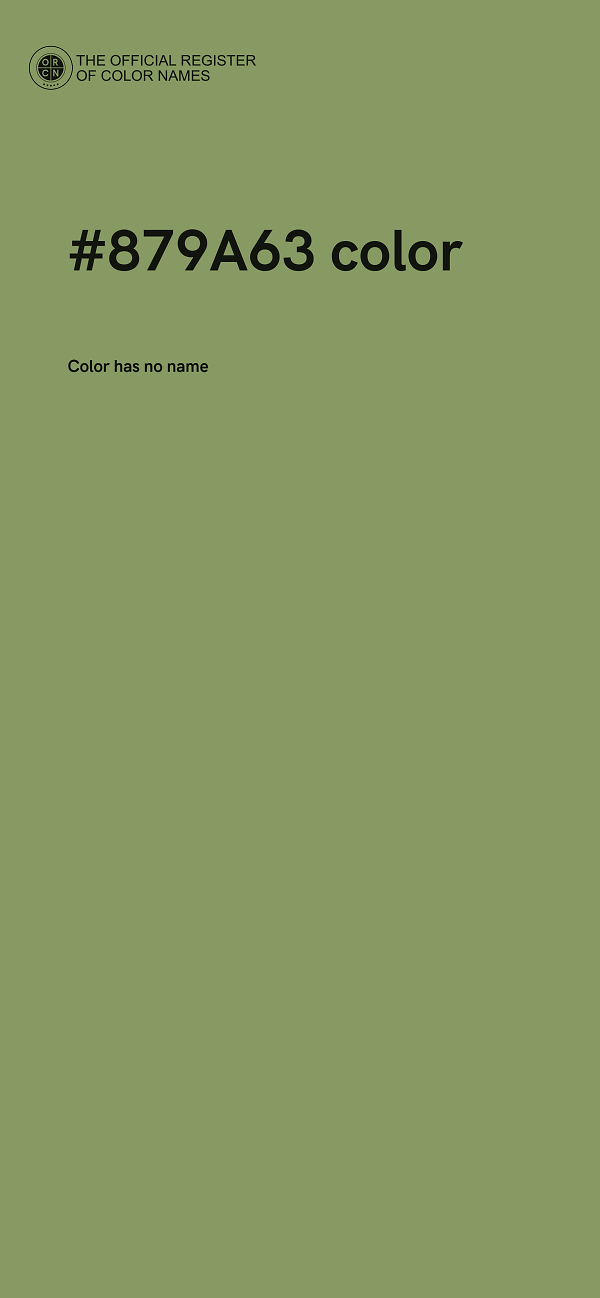 #879A63 color image