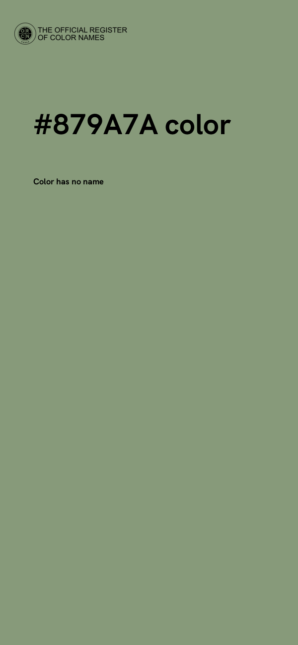 #879A7A color image