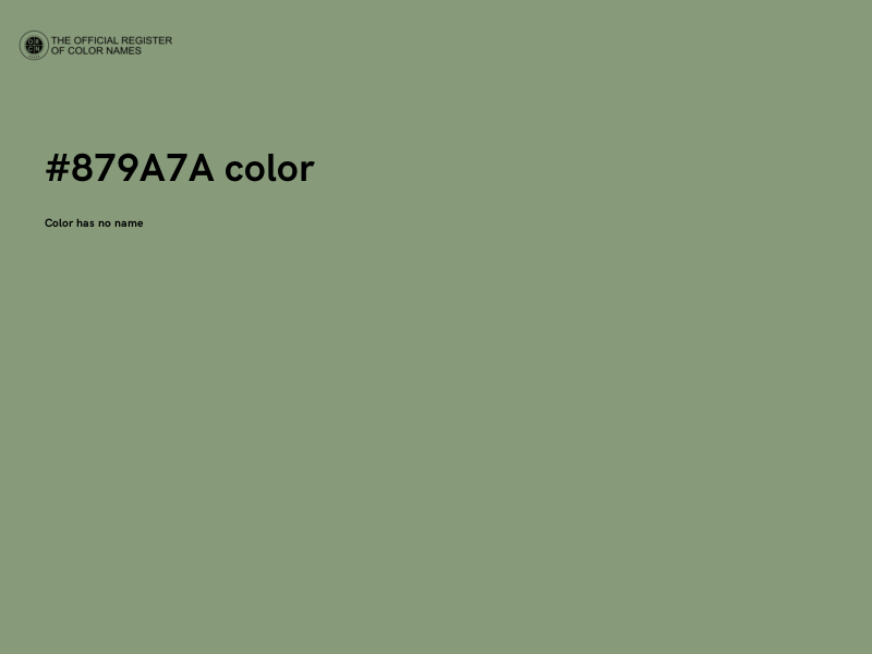 #879A7A color image