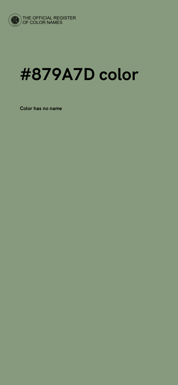 #879A7D color image