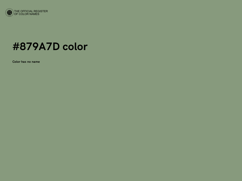#879A7D color image