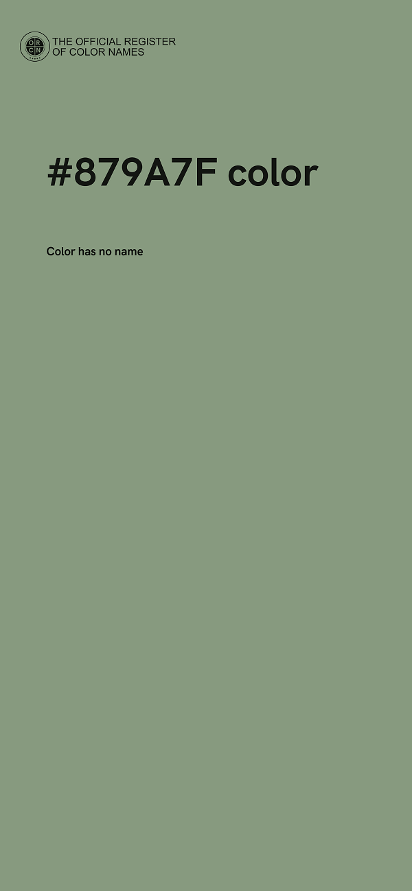 #879A7F color image