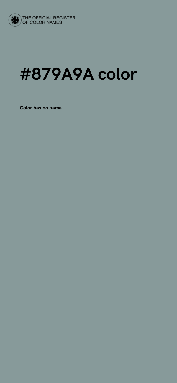 #879A9A color image
