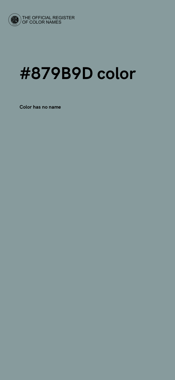#879B9D color image