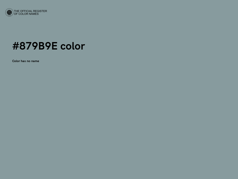 #879B9E color image