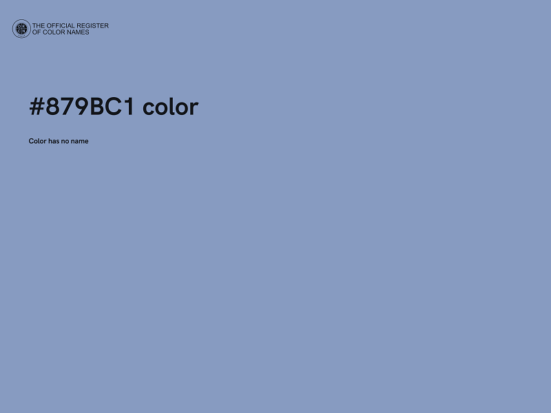 #879BC1 color image