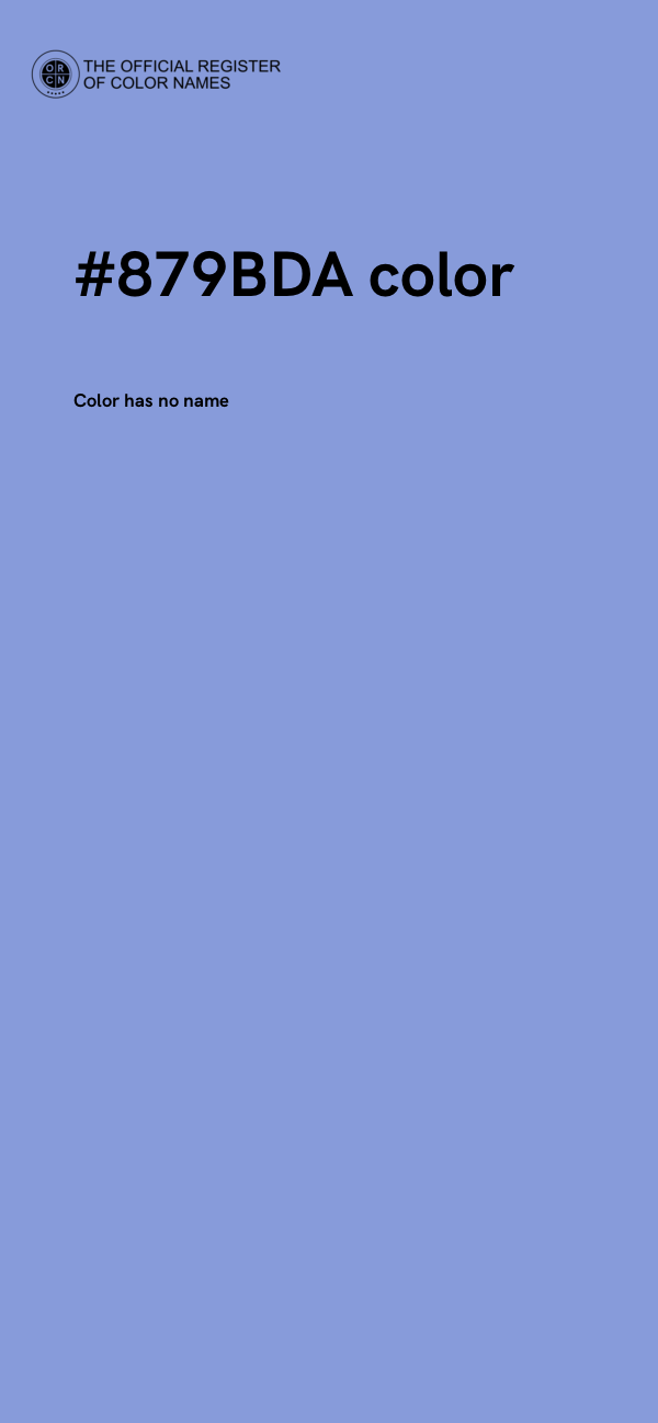 #879BDA color image