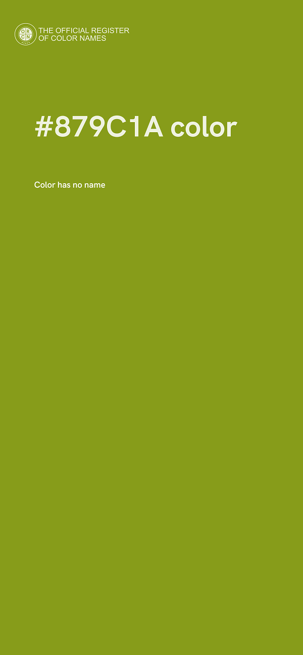 #879C1A color image