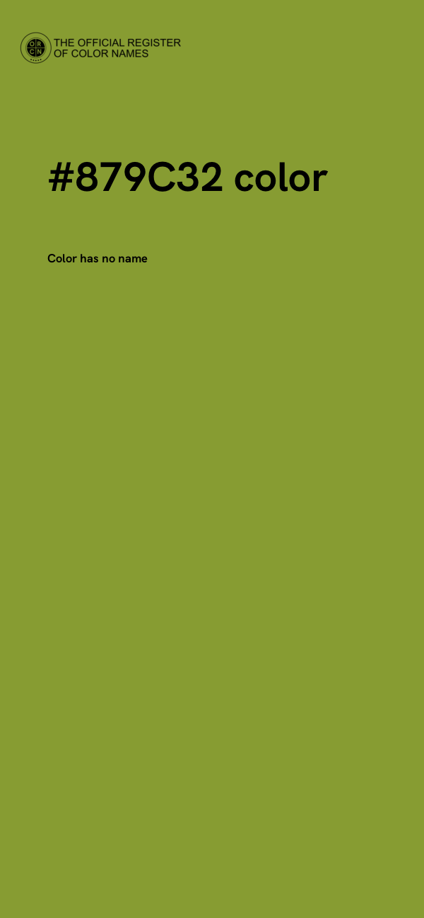 #879C32 color image