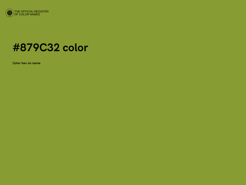 #879C32 color image