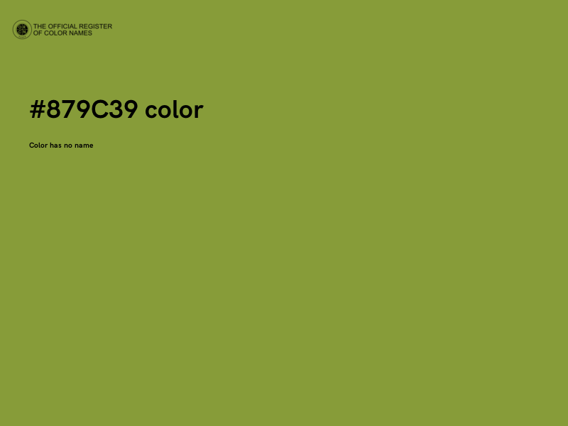 #879C39 color image