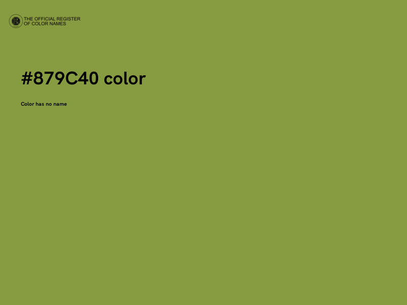 #879C40 color image