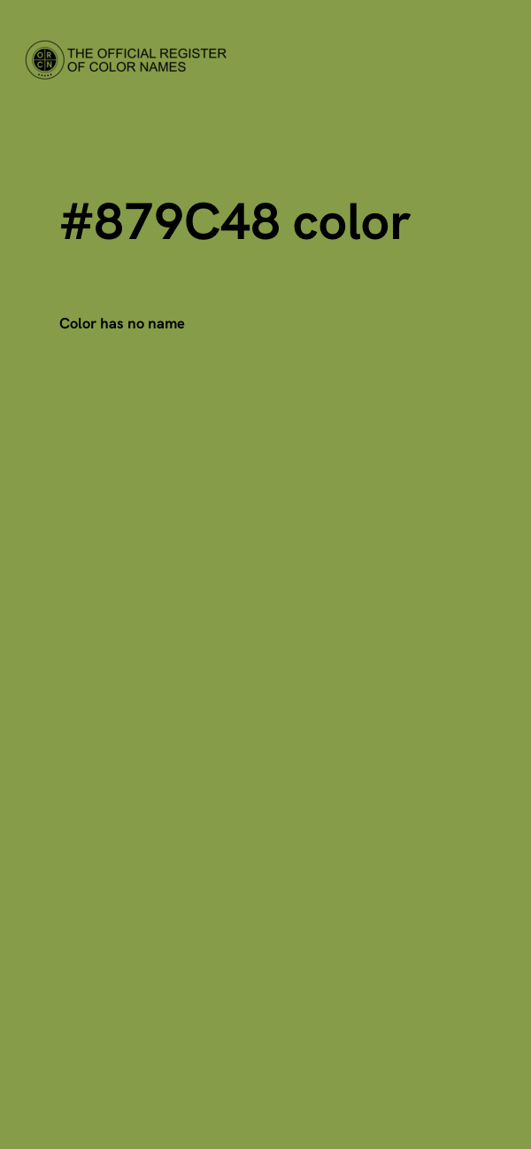 #879C48 color image