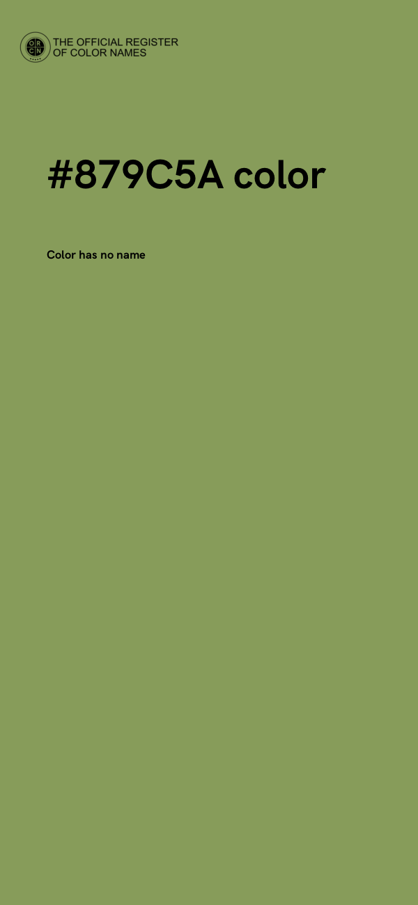 #879C5A color image