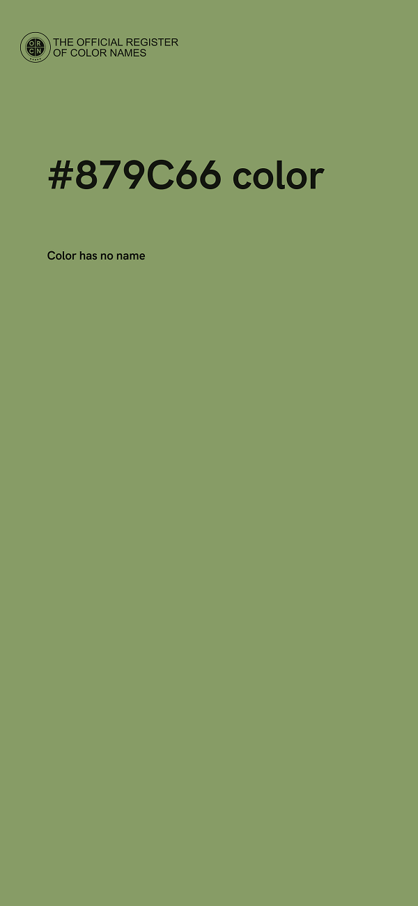 #879C66 color image
