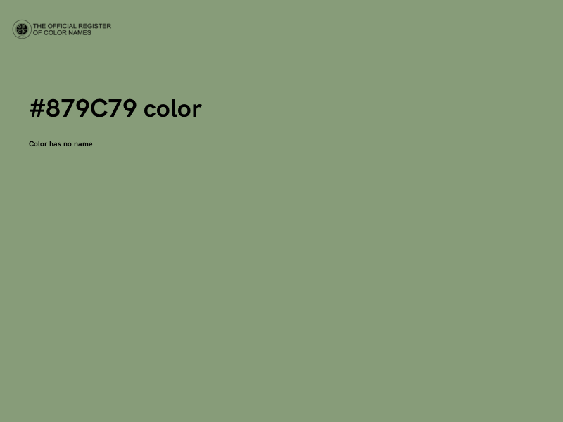 #879C79 color image