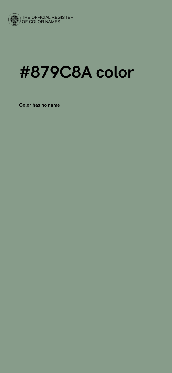 #879C8A color image