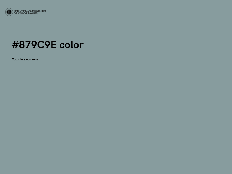 #879C9E color image