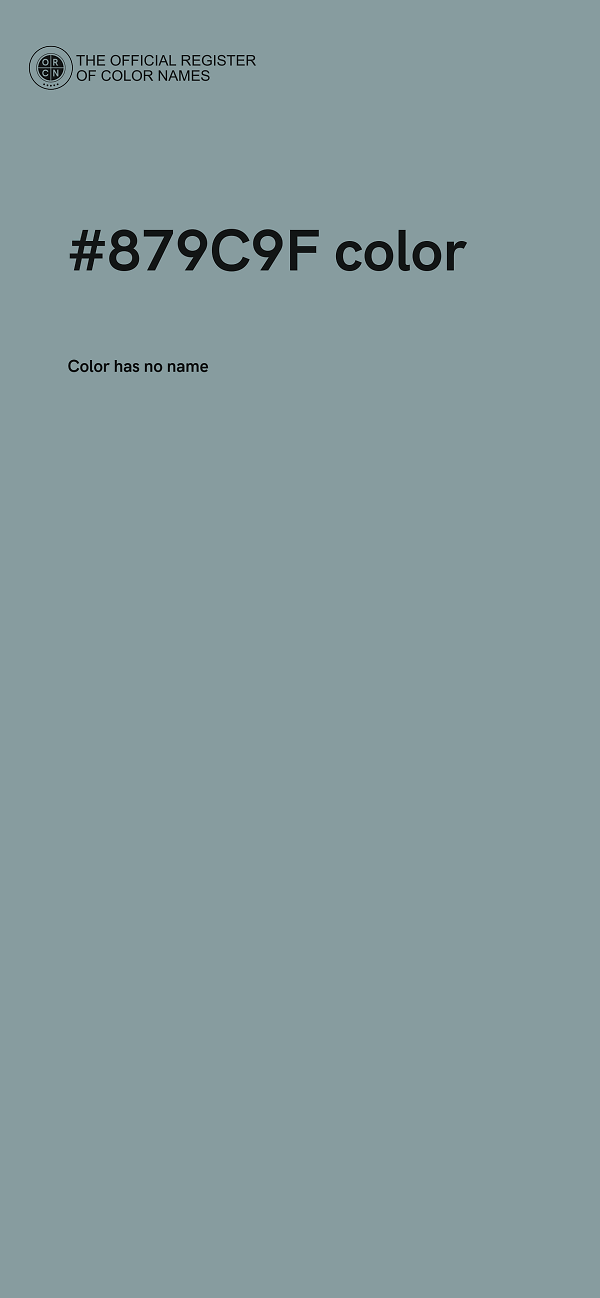 #879C9F color image