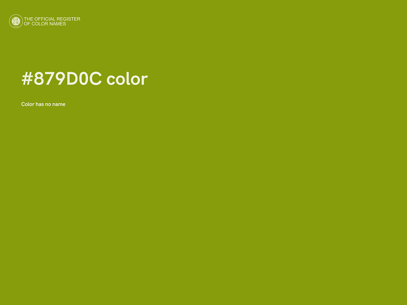 #879D0C color image