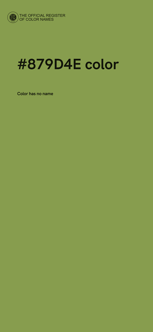 #879D4E color image