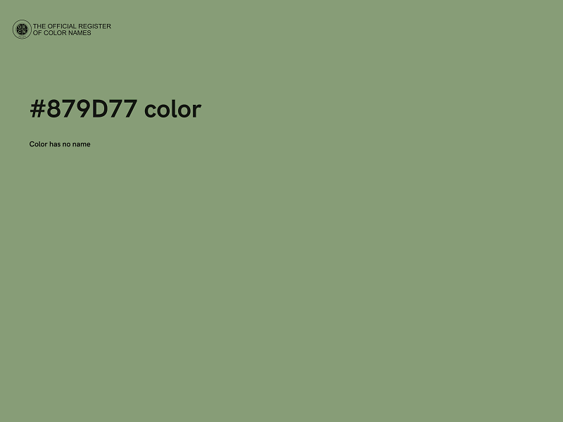 #879D77 color image