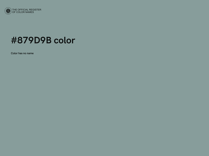 #879D9B color image