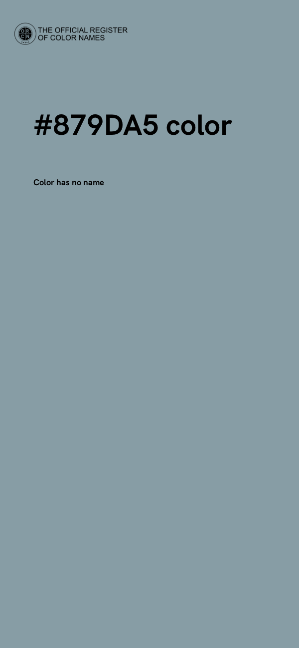 #879DA5 color image