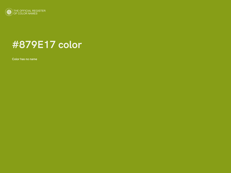 #879E17 color image