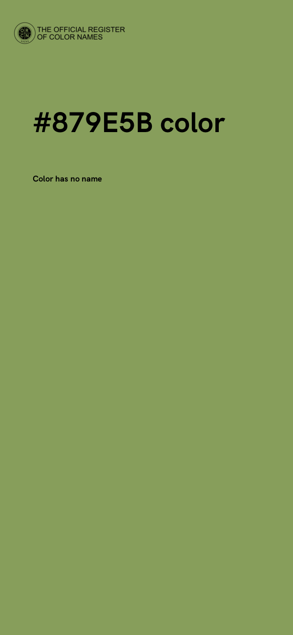 #879E5B color image