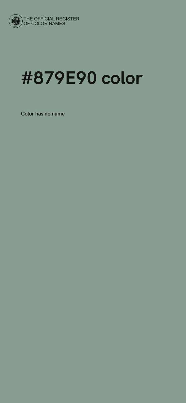 #879E90 color image