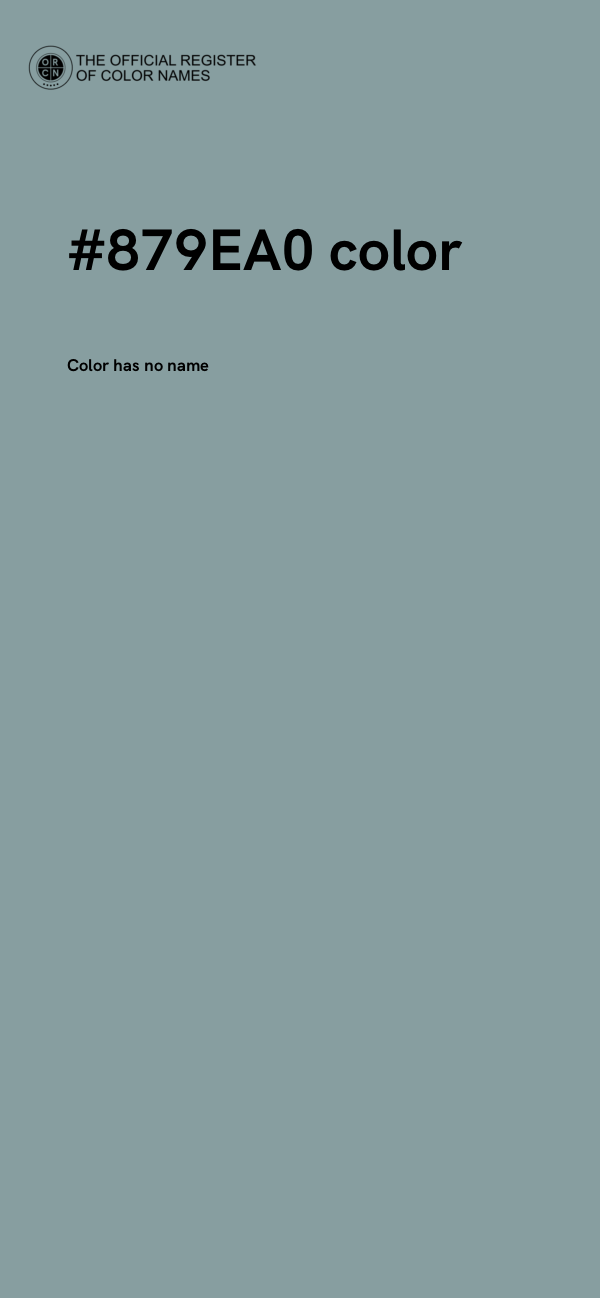 #879EA0 color image