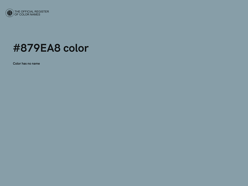 #879EA8 color image