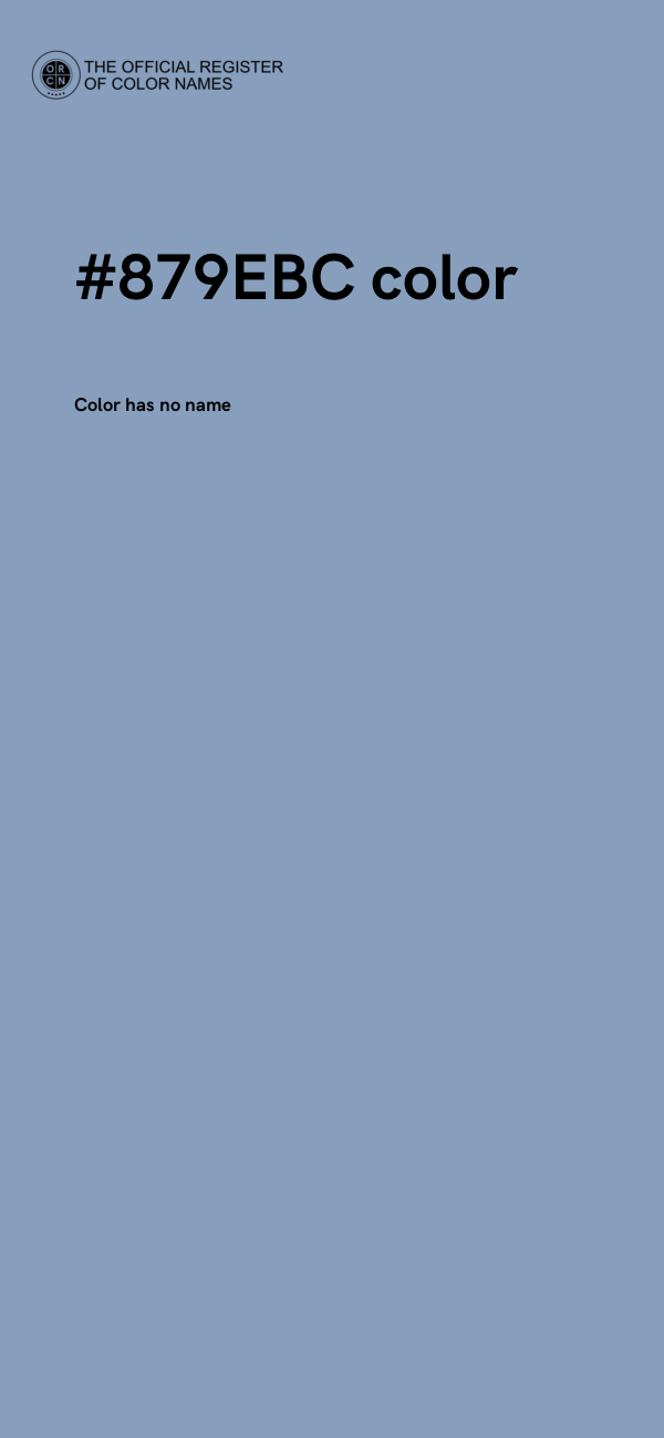 #879EBC color image