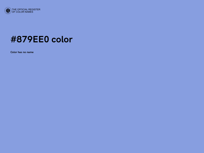 #879EE0 color image